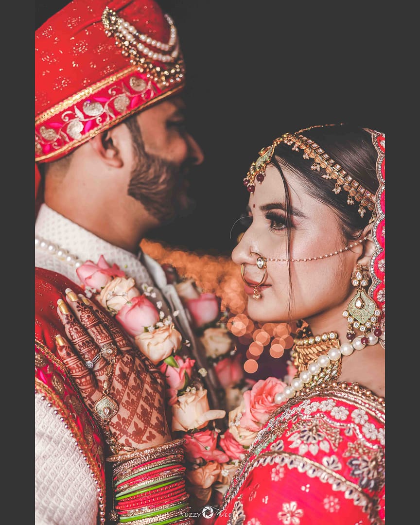 wedding photography, couple, Latika, Shubham, portrait, elegance, love